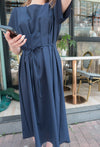 //熱賣重開 超超超值得入手 //Pleated Waist 輕盈方領前後車褶腰身, Dress/ DS9061 (Pre-order)