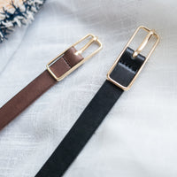 Fine Line 真皮立體金屬釦, Belt/ BT8112 (pre-order)