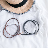 Fine Line 真皮立體金屬釦, Belt/ BT8112 (pre-order)