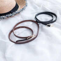 Fine Line 真皮立體金屬釦, Belt/ BT8112 (pre-order)