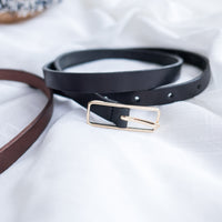 Fine Line 真皮立體金屬釦, Belt/ BT8112 (pre-order)