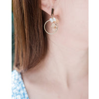 Dry Floral Pearl, Drop Earrings/ ER8323