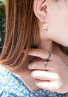 Dry Floral Pearl, Drop Earrings/ ER8323