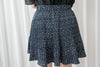 Navy Floral 細百褶小波浪裙擺裙褲, Skirt/ SK8612