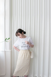 Moon Bathing 浪漫詩句文字,Tee/ TP8776 (honeydew sold out)