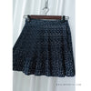 Navy Floral 細百褶小波浪裙擺裙褲, Skirt/ SK8612