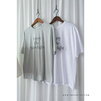 Moon Bathing 浪漫詩句文字,Tee/ TP8776 (honeydew sold out)