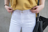 Flare Elastic 全條彈性百搭貼身小直腳, Pants/ PT8220 (WHITE S)