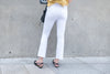 Flare Elastic 全條彈性百搭貼身小直腳, Pants/ PT8220 (WHITE S)