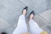Flare Elastic 全條彈性百搭貼身小直腳, Pants/ PT8220 (WHITE S)