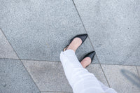 Flare Elastic 全條彈性百搭貼身小直腳, Pants/ PT8220 (WHITE S)