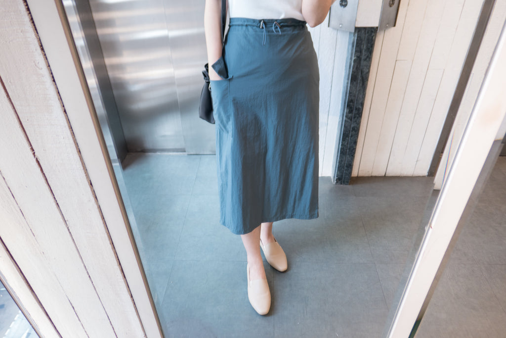 Trench Pocket 風衣感單口袋大開叉直身裙, Skirt/ SK8317