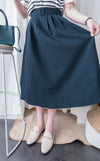 [超熱賣款式 限時加開訂貨✨］Navy Belt 方釦腰帶後橡筋傘形半身裙, Skirt/ SK8636