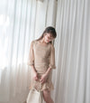 Bouquet 優雅杏果花束修身束裙擺連身裙, Dress/ DS9108