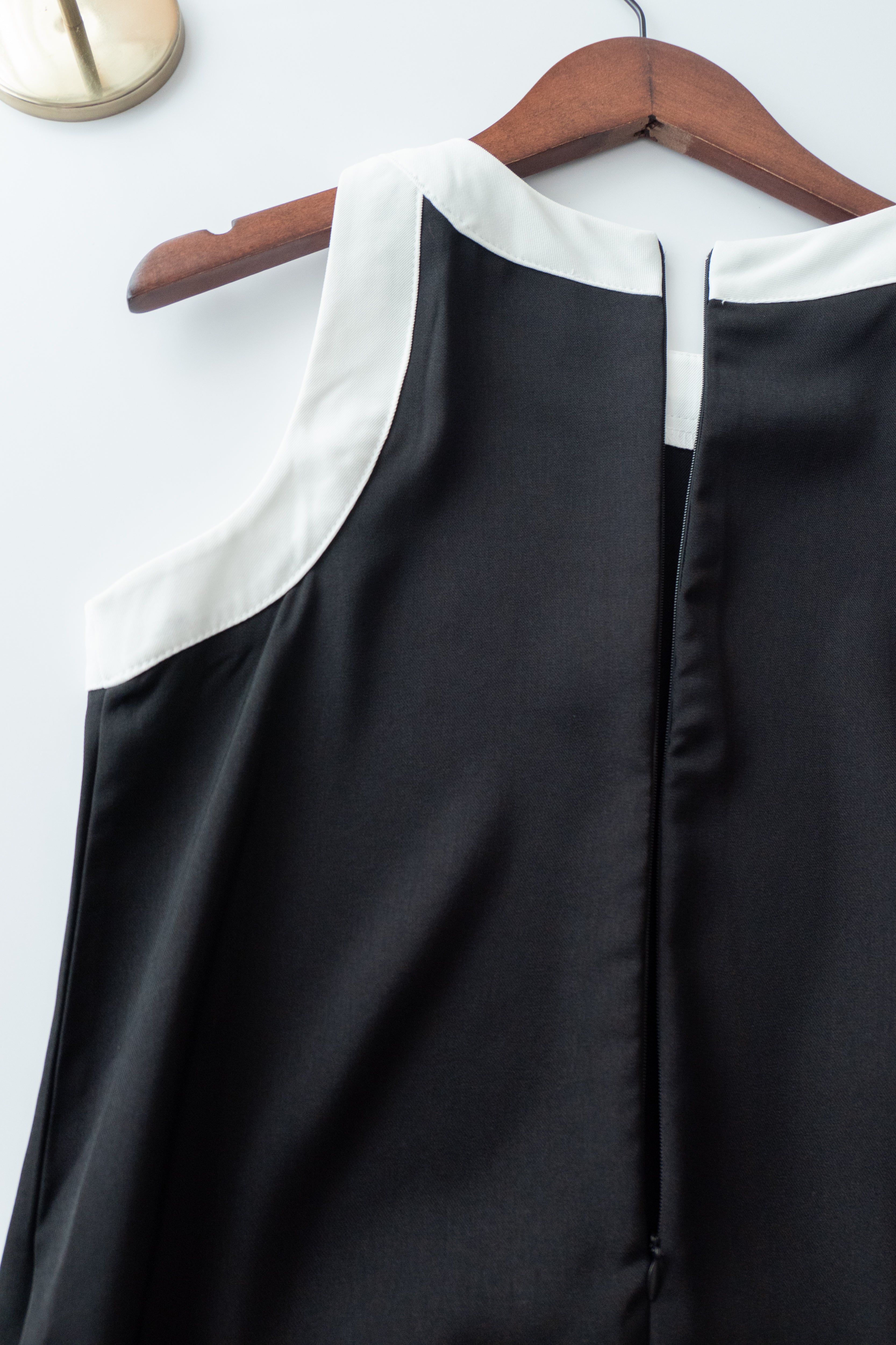Classic Halter 雙色顯瘦入膊隱形口袋, Dress/ DS9105
