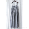 Check 飄逸格子假修腰口袋吊帶裙, Dress/ DS9102