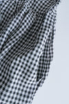 Check 飄逸格子假修腰口袋吊帶裙, Dress/ DS9102