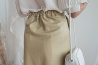 Faux Leather 簡約皮感雙口袋半身裙, Skirt/ SK8646