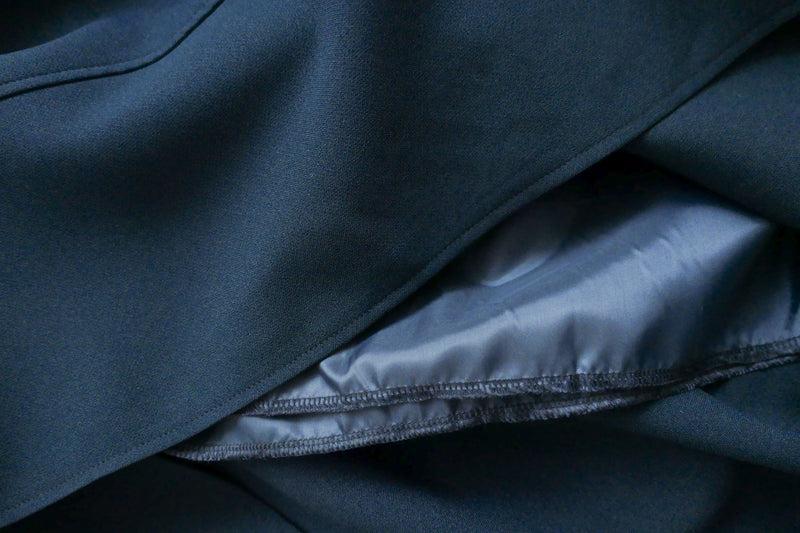 [超熱賣款式 限時加開訂貨✨］Navy Belt 方釦腰帶後橡筋傘形半身裙, Skirt/ SK8636