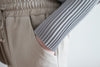 【現貨限量回歸 GreyishBlue/White】Pleated Sleeve 簡約雪紡漸細百褶手袖, Blouse/ BU8856