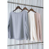 【現貨限量回歸 GreyishBlue/White】Pleated Sleeve 簡約雪紡漸細百褶手袖, Blouse/ BU8856