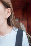 Silver-made ring, earrings/ ER8340 (Misty gold sold out)