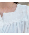 Silver-made minimal double loop, Necklace/ NL8145