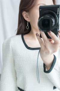 Silver made, loops earrings/ ER8276