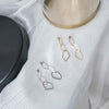 Silver made, loops earrings/ ER8276