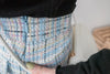 Tweed 裝飾珍珠口袋織紋十字線, Skirt/ SK8652