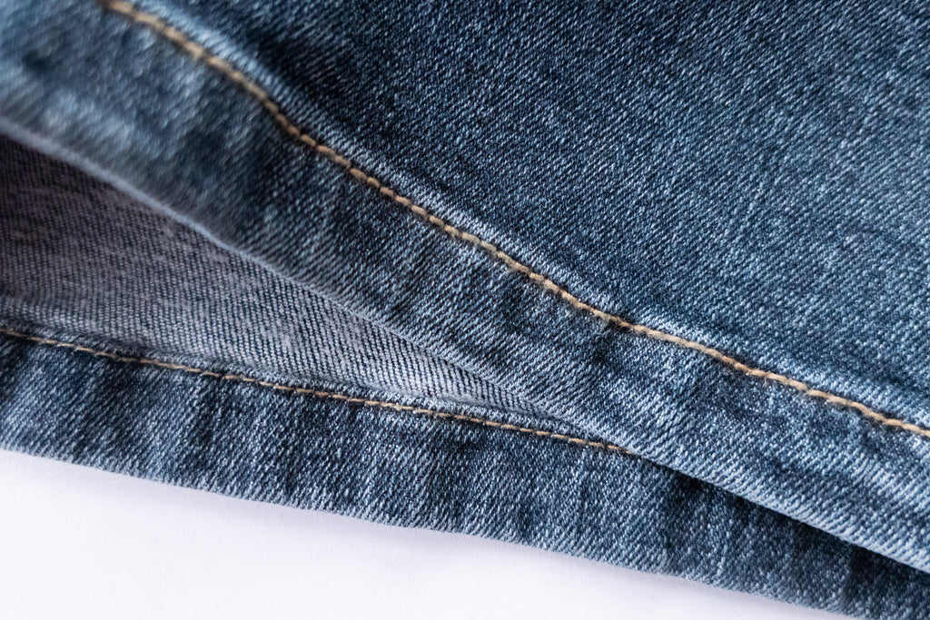 Vintage 復古色全彈性腰側後橡筋直腳, Jeans/ PT8361