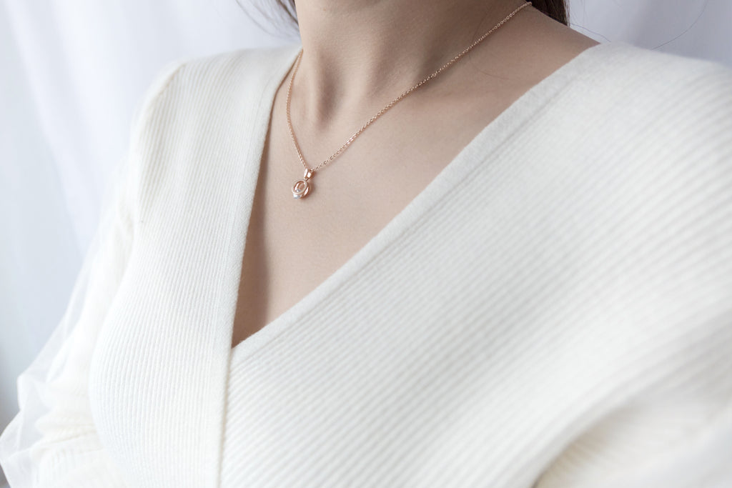 Crystal Clip, Necklace/ NL8137 (rosegold sold out)