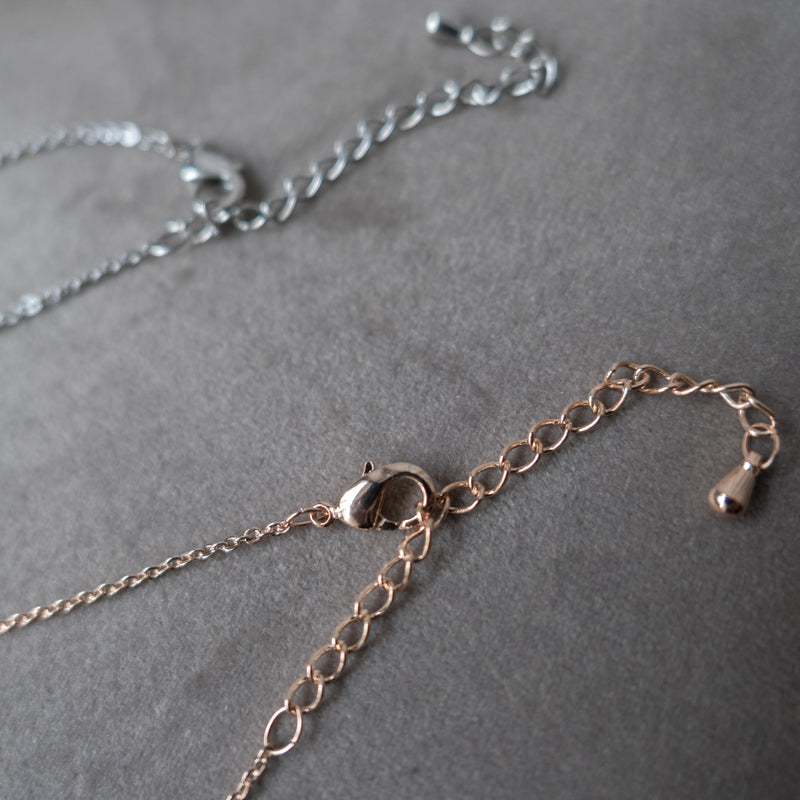 Crystal Clip, Necklace/ NL8137 (rosegold sold out)