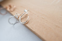 Silver-made ring, earrings/ ER8340 (Misty gold sold out)