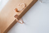 Silver-made ring, earrings/ ER8340 (Misty gold sold out)