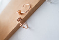 Silver-made ring, earrings/ ER8340 (Misty gold sold out)