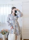 【早秋預訂優惠 -$15】（intent x Korea 獨家款) Porcelain 線條青花瓷顯瘦後橡筋, Dress/ DS9135 （Pre-order/優惠 9月14日完結)