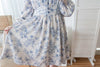 【早秋預訂優惠 -$15】（intent x Korea 獨家款) Porcelain 線條青花瓷顯瘦後橡筋, Dress/ DS9135 （Pre-order/優惠 9月14日完結)