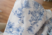 【早秋預訂優惠 -$15】（intent x Korea 獨家款) Porcelain 線條青花瓷顯瘦後橡筋, Dress/ DS9135 （Pre-order/優惠 9月14日完結)