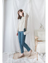 Rosegold Button 全條彈性玫瑰金鈕扣修身直腳, Jeans/ PT8365