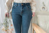 Rosegold Button 全條彈性玫瑰金鈕扣修身直腳, Jeans/ PT8365
