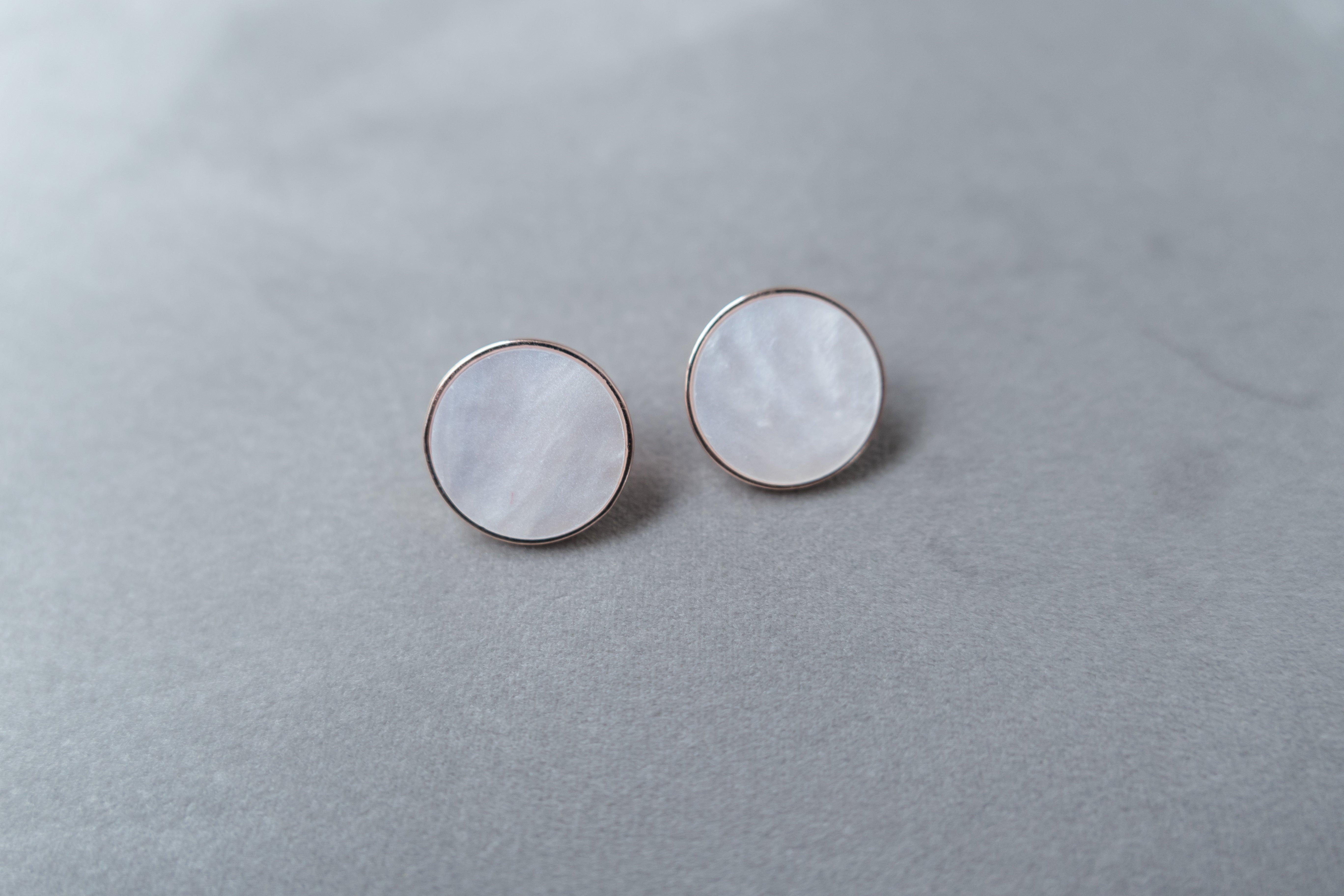 Round Shell Stone, Earrings/ ER8285
