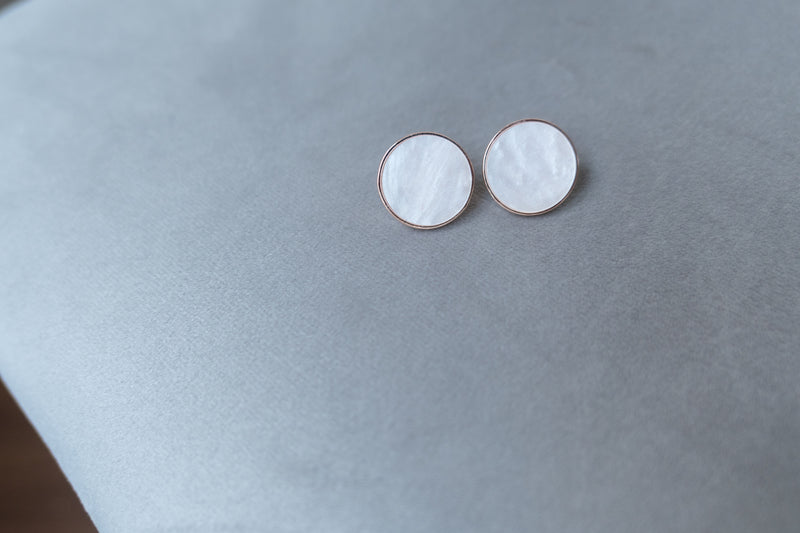 Round Shell Stone, Earrings/ ER8285