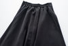 Silk Smooth 四色絲滑質料顯瘦傘形長裙, Skirt/ SK8673 （black/mint sold out)