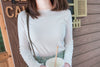 Wave 超彈性合身波浪邊裝飾打底單穿, Top/ TP8833 (White/lavender Sold out)