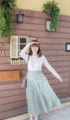 Wave 超彈性合身波浪邊裝飾打底單穿, Top/ TP8833 (White/lavender Sold out)