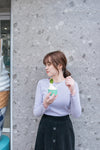 Wave 超彈性合身波浪邊裝飾打底單穿, Top/ TP8833 (White/lavender Sold out)