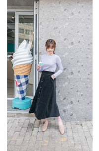 Wave 超彈性合身波浪邊裝飾打底單穿, Top/ TP8833 (White/lavender Sold out)