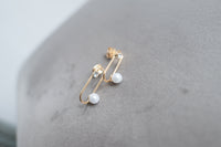 Pearl with Crystal, Earrings/ ER8280 (Gold Soldout)