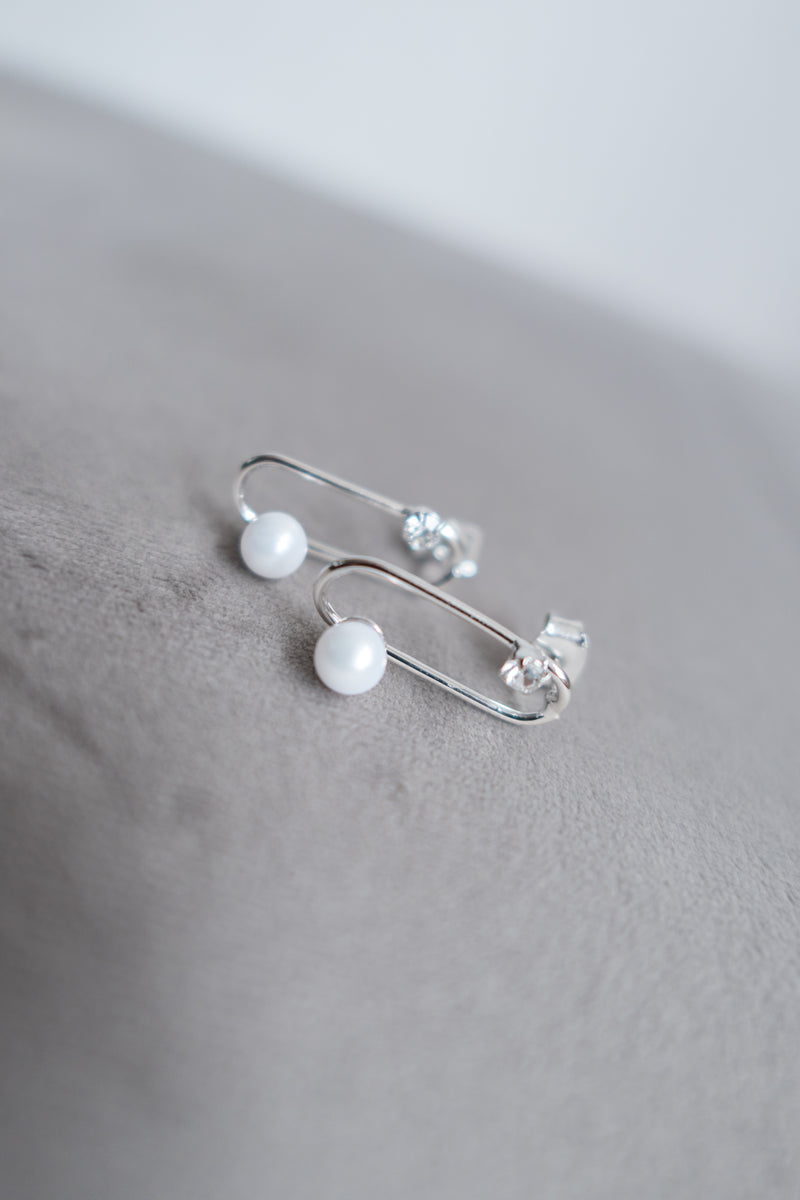 Pearl with Crystal, Earrings/ ER8280 (Gold Soldout)